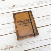 What You Write Remains Quote Leather Journal - 7x5