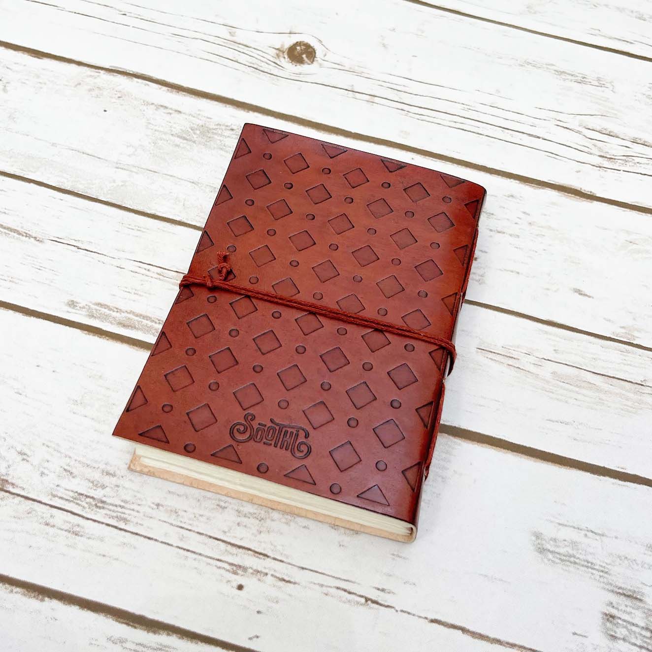 She Persisted Quote Leather Journal - 7x5