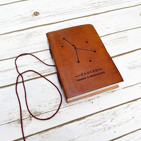 Astrology Zodiac Handmade Leather Journal