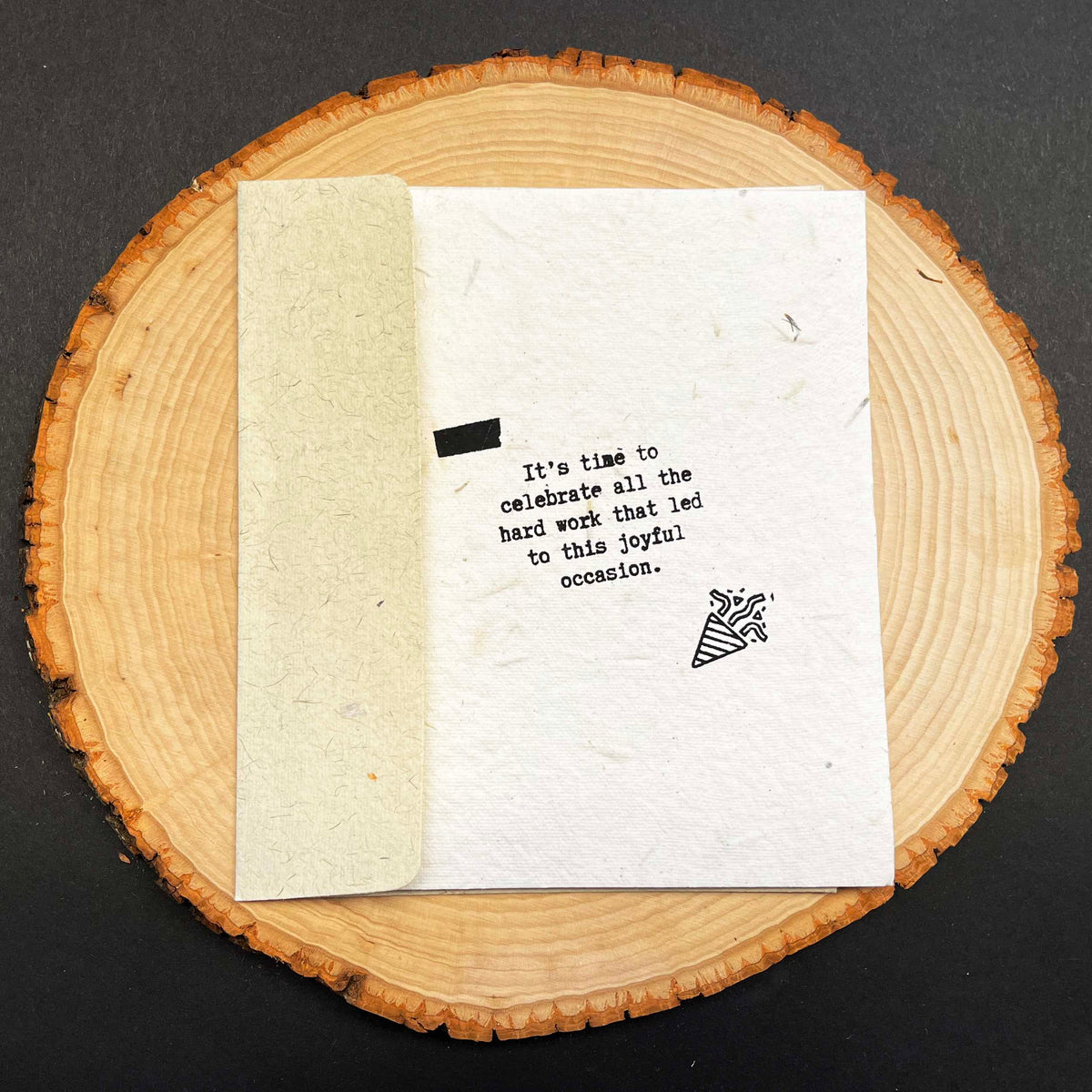 Seed Paper Plantable Card - Time To Celebrate