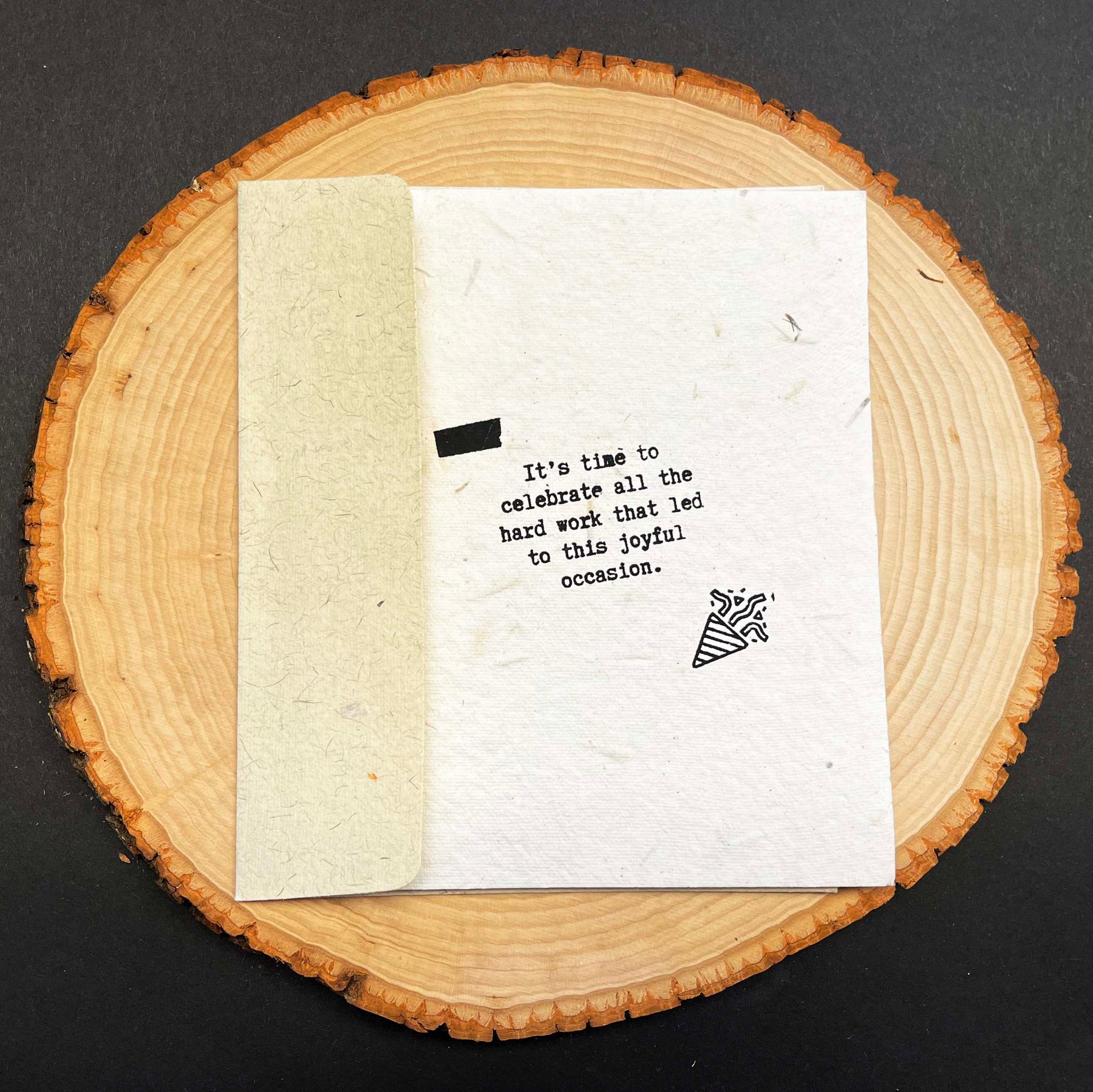 Seed Paper Plantable Card - Time To Celebrate