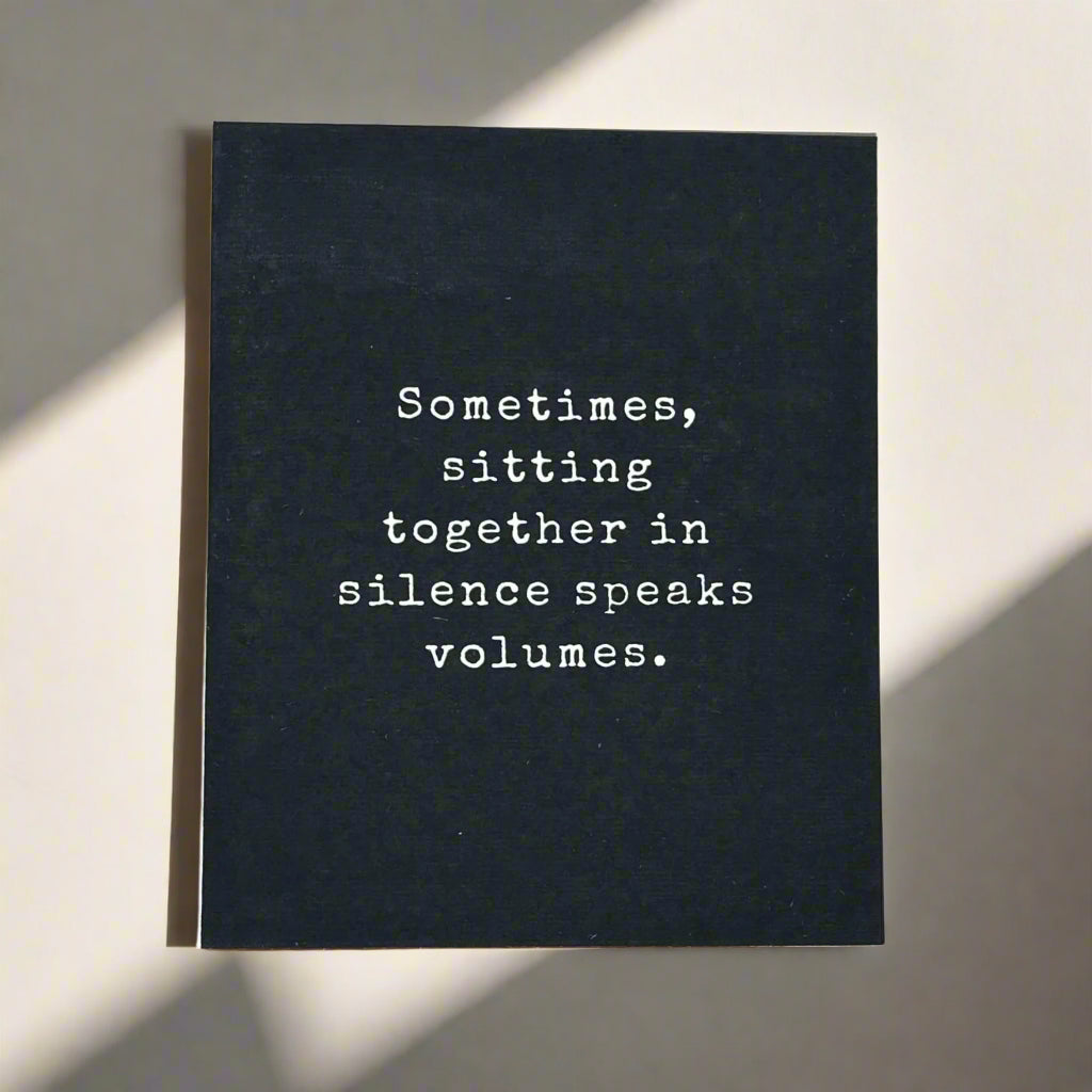 Sitting in Silence, Card