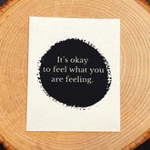 Eco Friendly Card - Feel your feelings