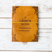 "If A Story" Handmade Leather Journal