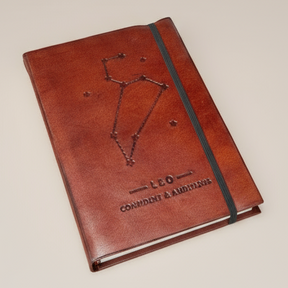 Astrology Zodiac Handmade Leather Journal