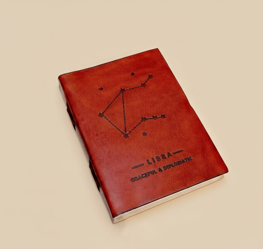 Astrology Zodiac Handmade Leather Journal