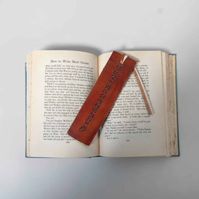 Quote Leather Bookmarks
