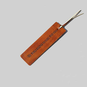 Quote Leather Bookmarks