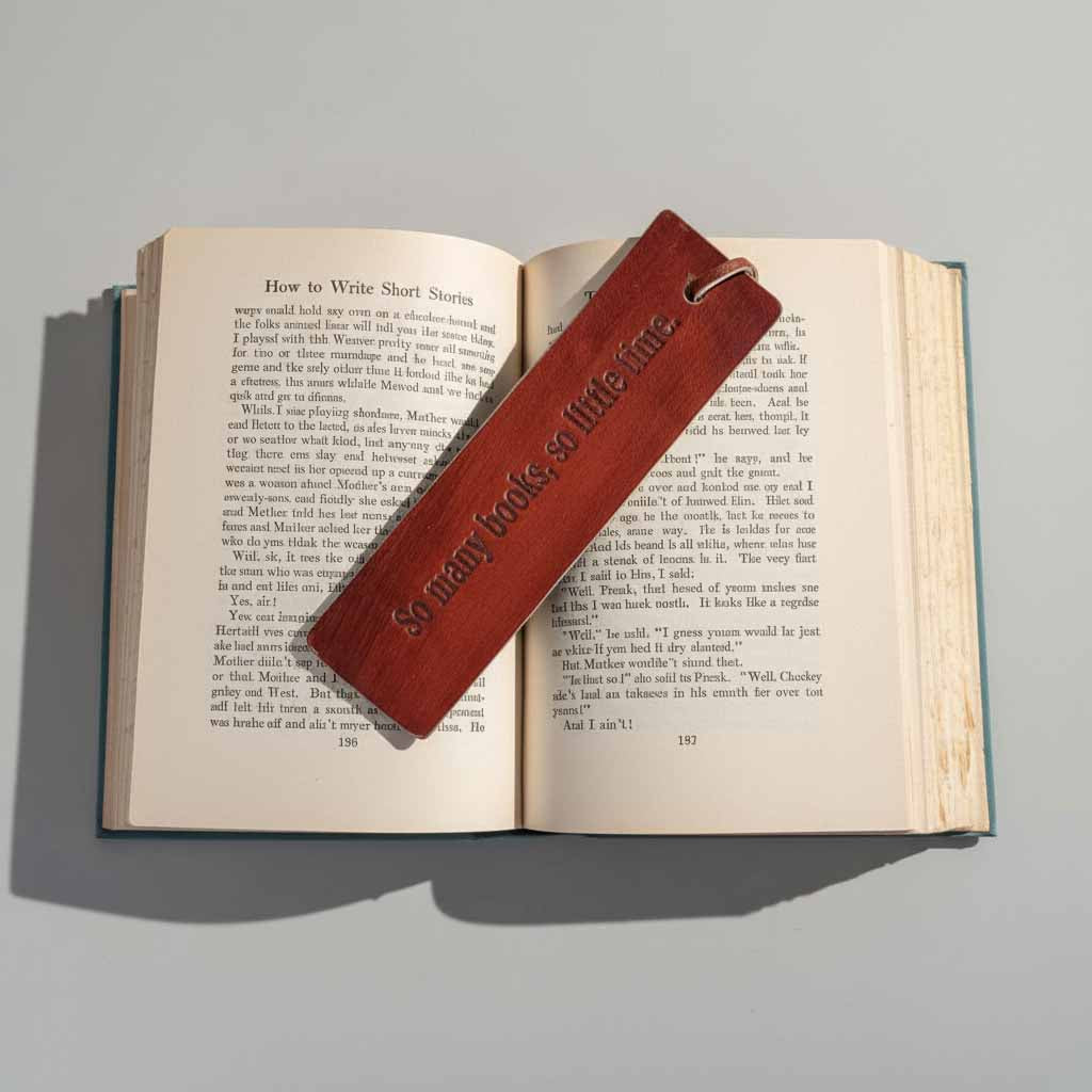 Quote Leather Bookmarks