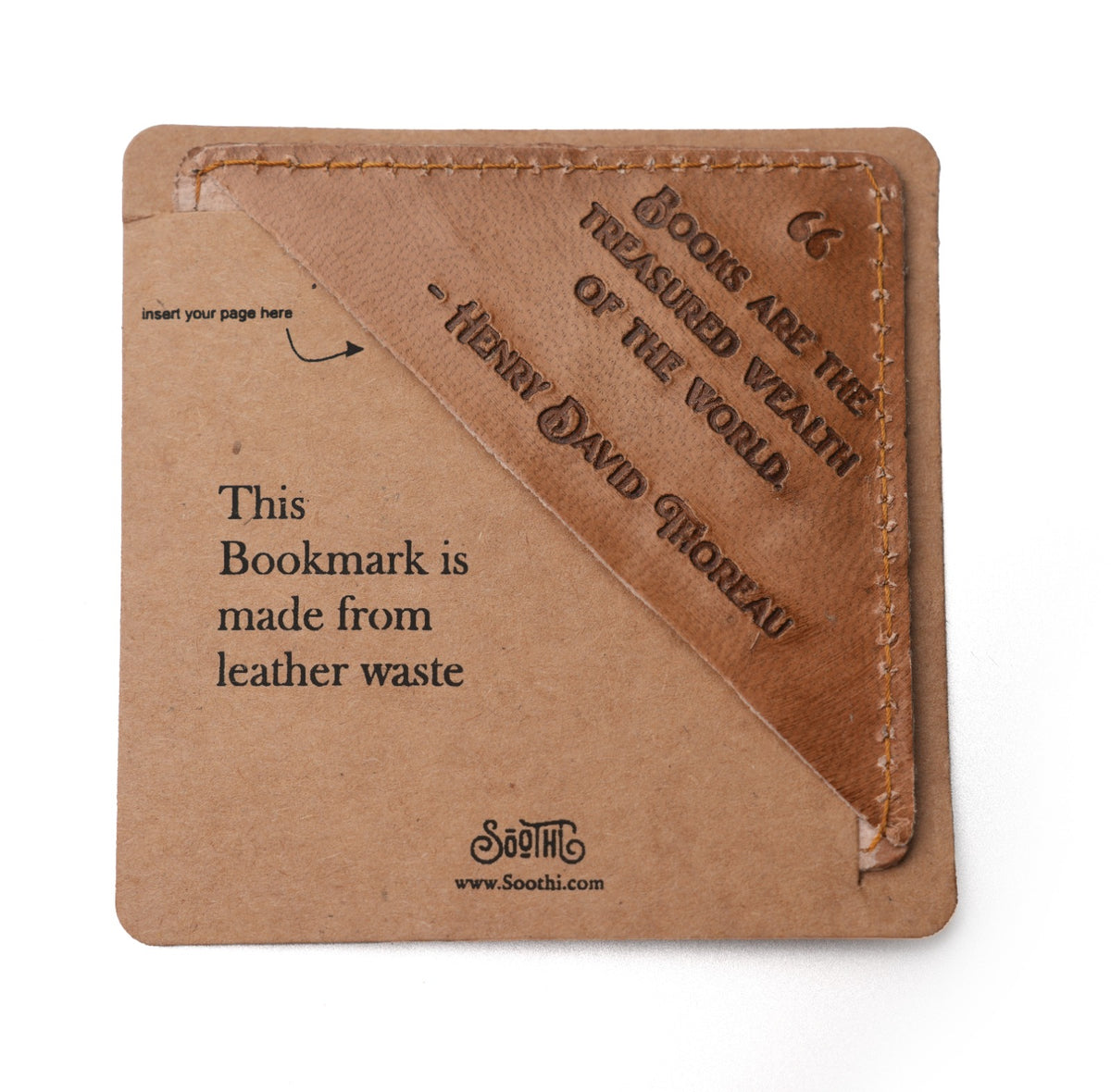 Square Leather Bookmarks