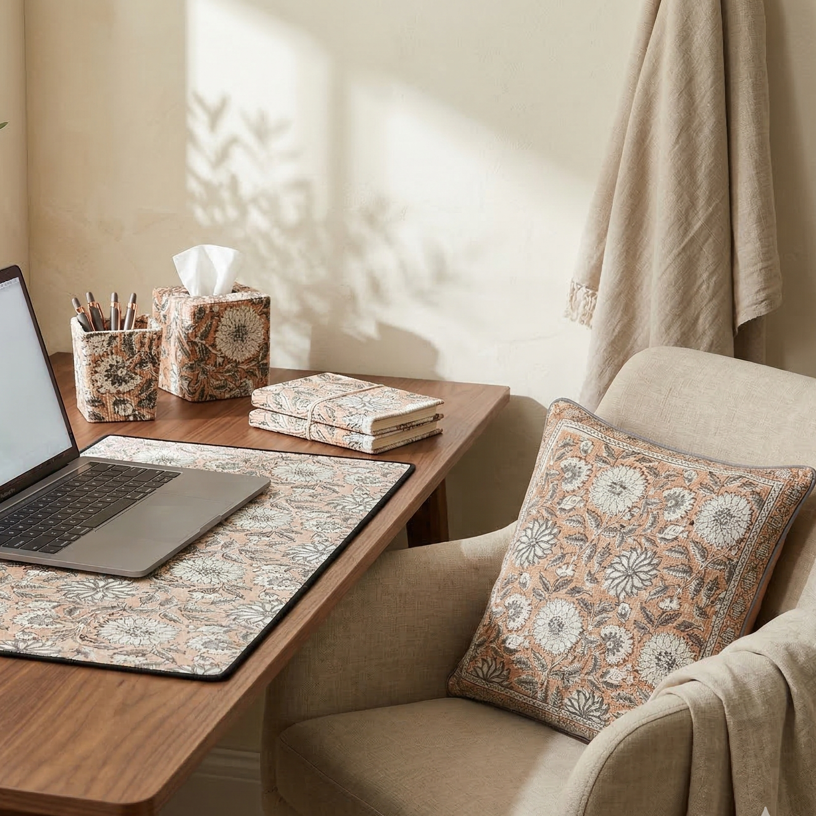 Terracotta Petal: Office-in-a-Box Decor Set