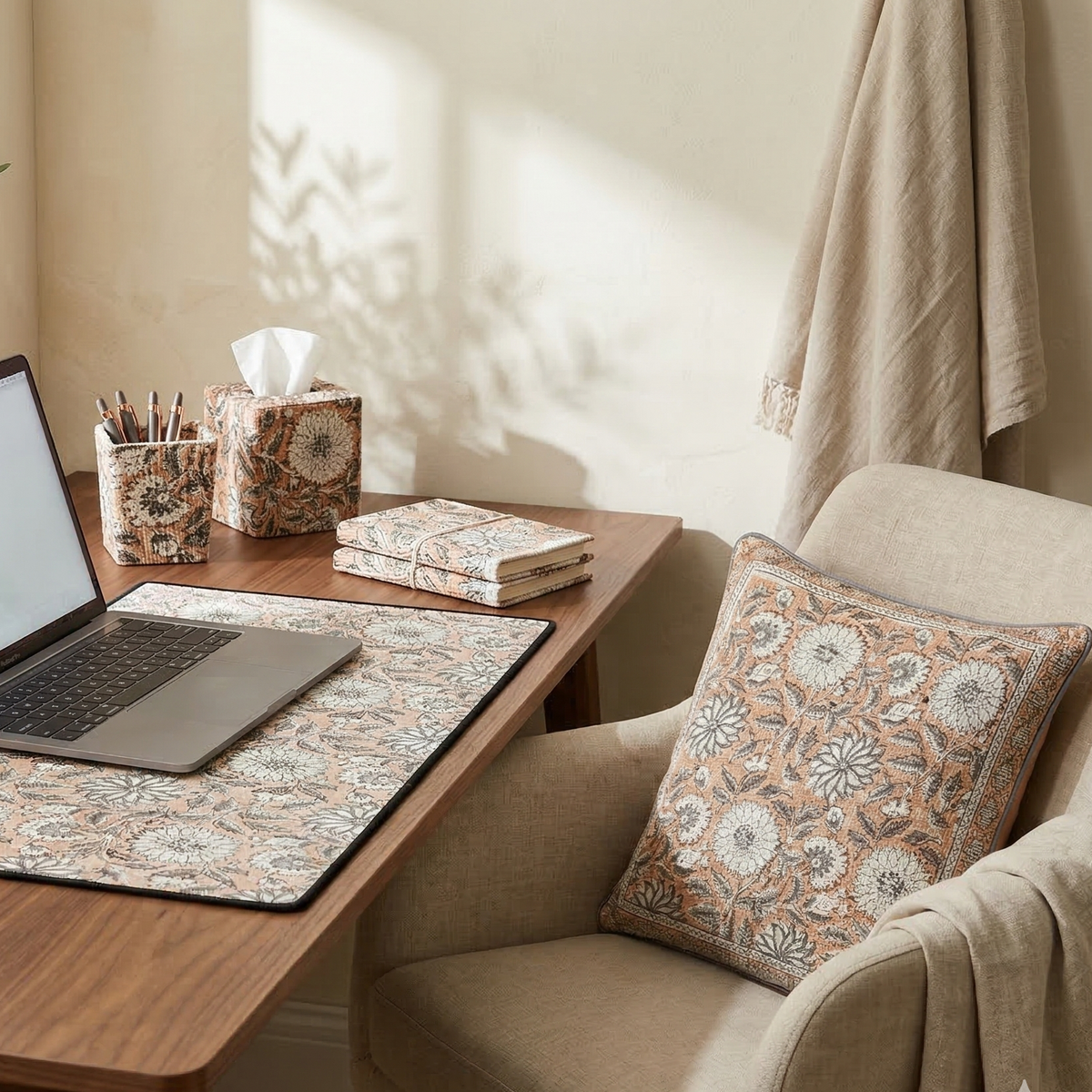 Terracotta Petal: Office-in-a-Box Decor Set