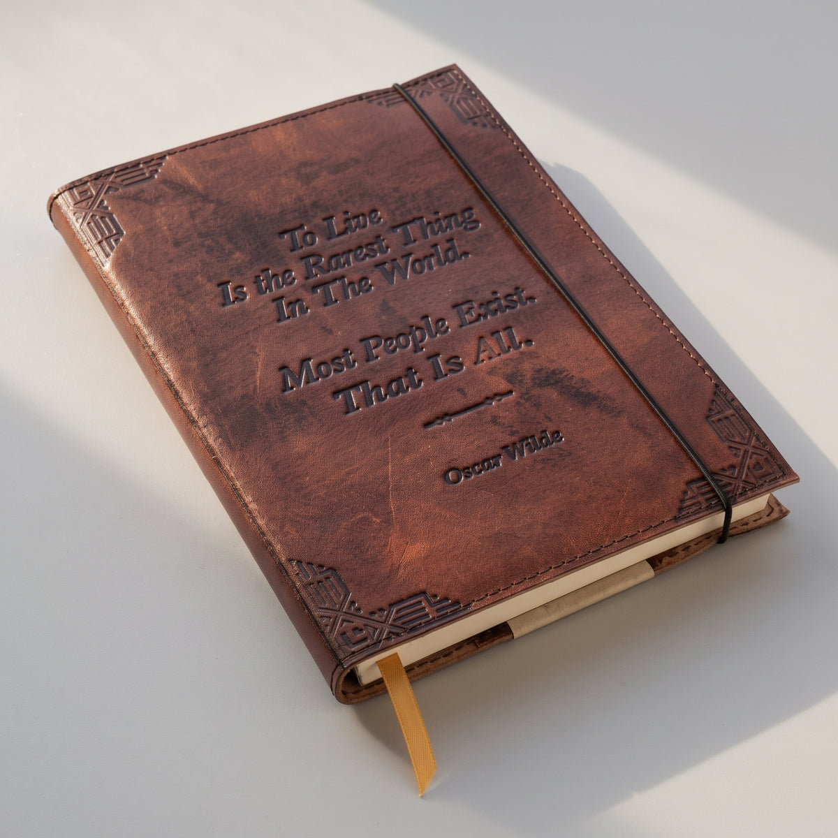 To Live Is the Rarest Thing Refillable Leather Journal