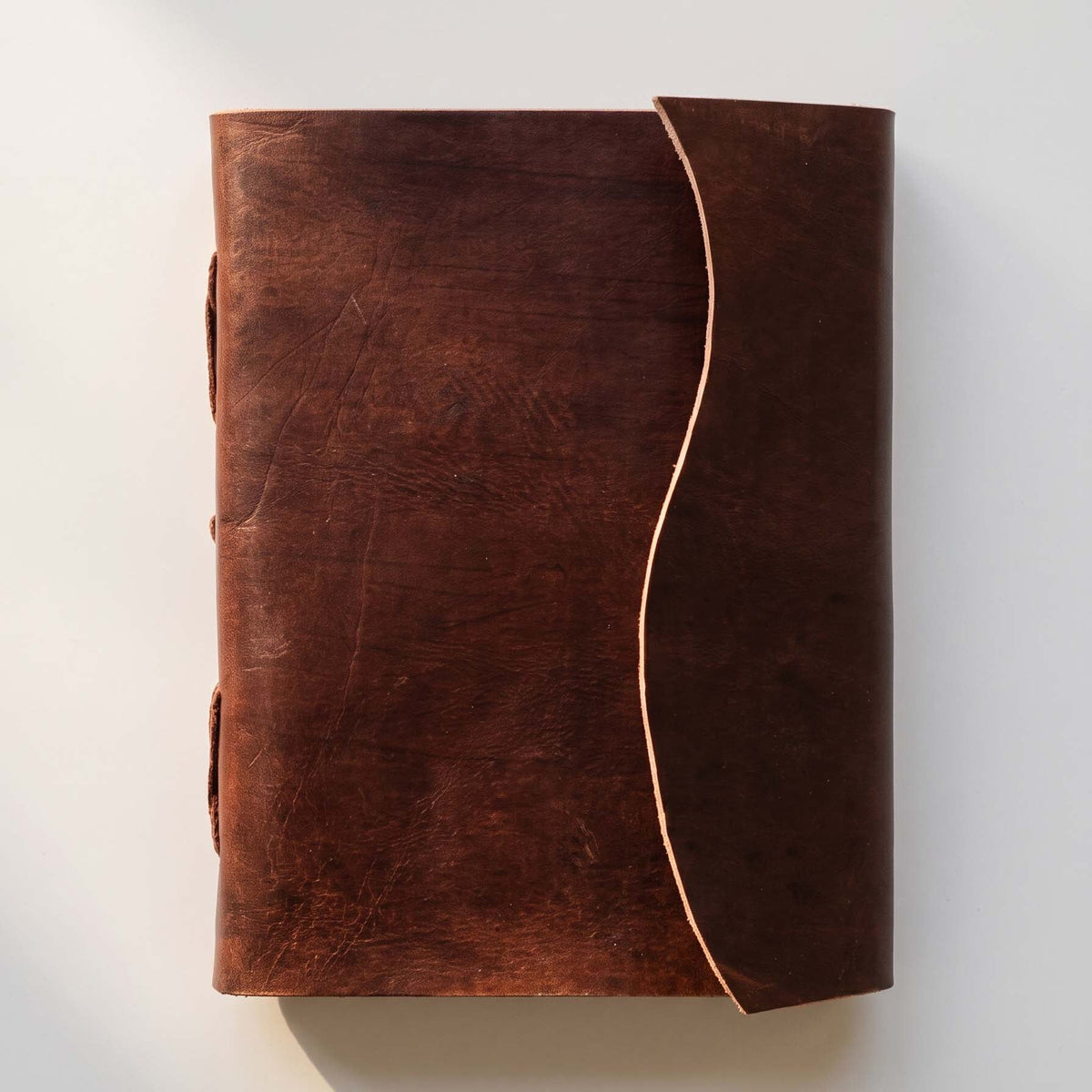 Wave Flap Leather Journal