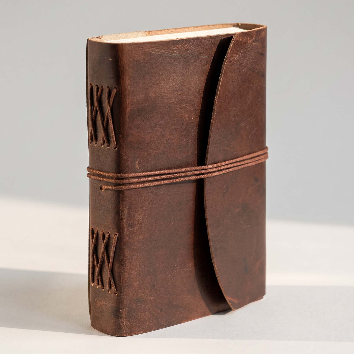 Wave Flap Leather Journal