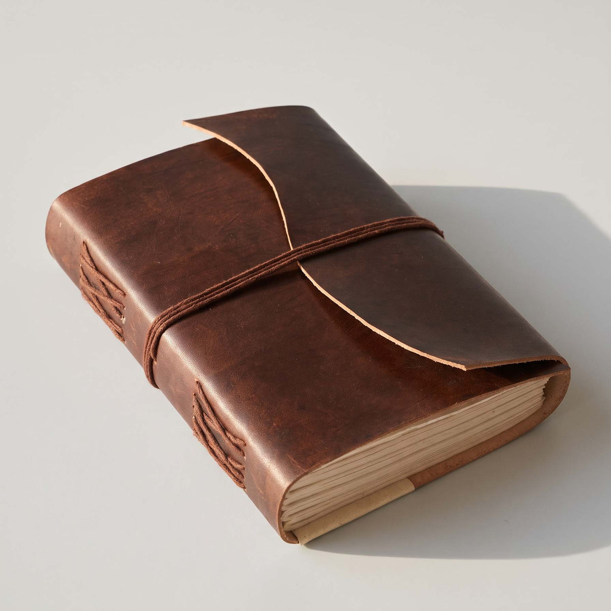 Wave Flap Leather Journal