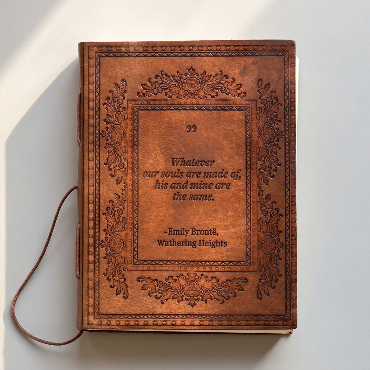 Whatever Our Souls Are Made Of Quote Leather Journal