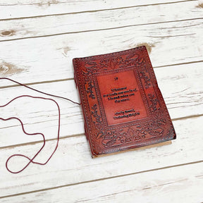 Handmade Leather Journal -"Whatever Our Souls Are Made Of"