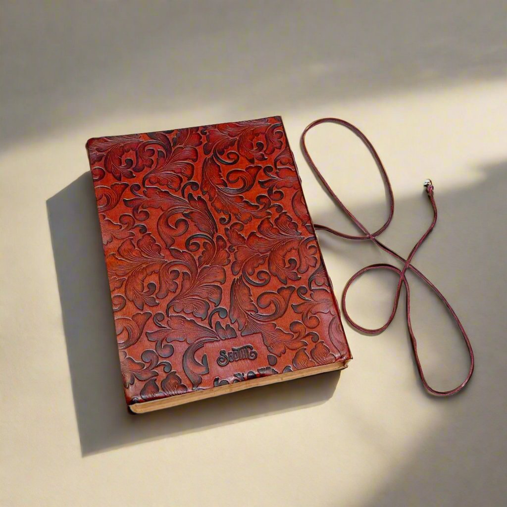 Handmade Leather Journal -"Whatever Our Souls Are Made Of"