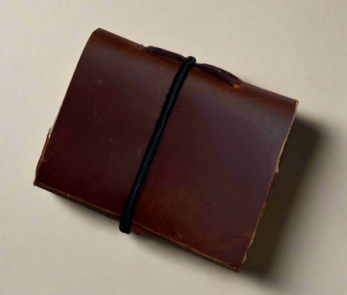 Mini leather journal – compact and stylish notebook for quick notes and everyday lists