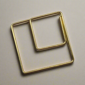 Stylish Gold Paper Clips - Unique Geometric & Decorative Designs (20 PCS)