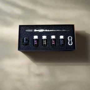 Hand-Blown Glass Dip Pen Set - Elegant Calligraphy & Writing