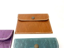Leather envelope wallet with celestial constellation pattern – available in teal, purple, and brown for a dreamy, star-kissed touch of elegance