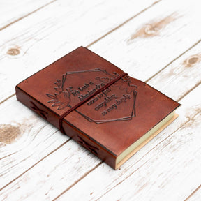 Feel Deeply Quote Leather Journal - 7x5