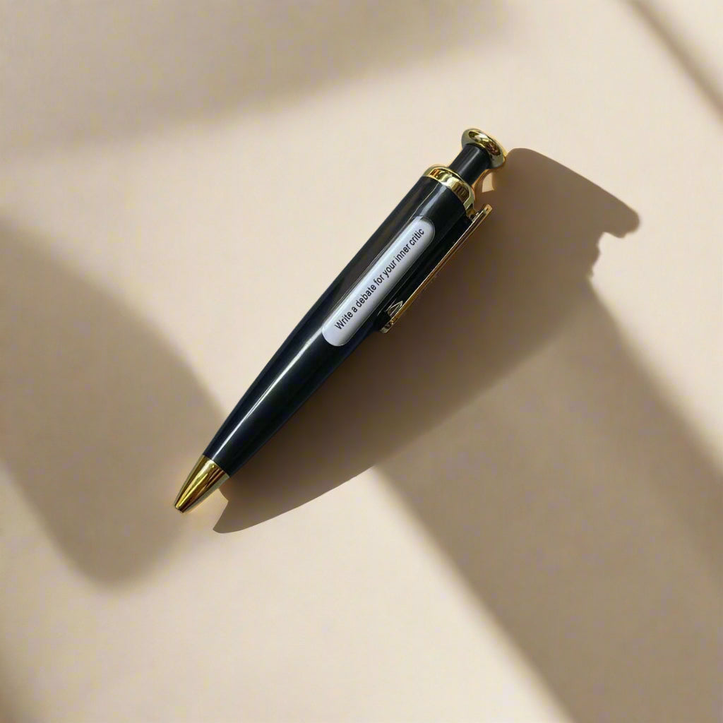 Journal Prompt Pen - Ballpoint Pen with 6 Rotating Writing Prompts