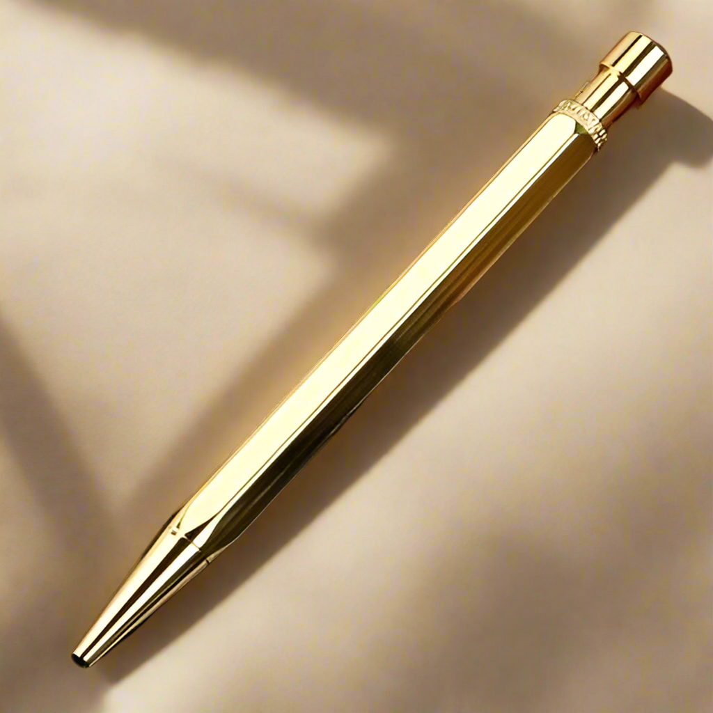 Retractable Solid Brass Pen - Elegant Design