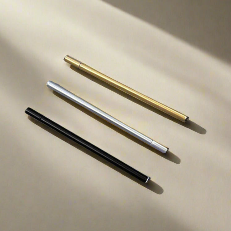 Sophisticated rollerball pen – perfect balance of form and function in a sleek metallic palette