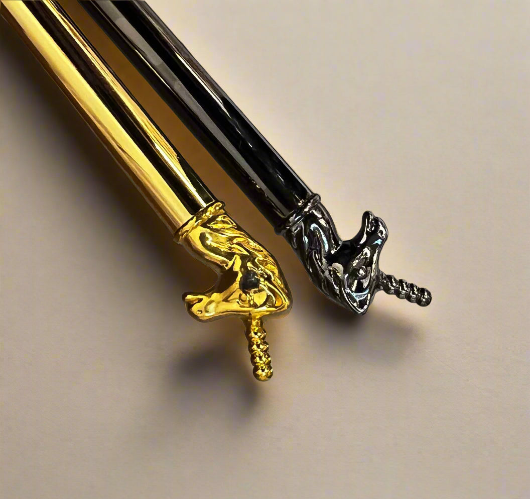 Elegant unicorn-carved pen – artisanal and sustainable