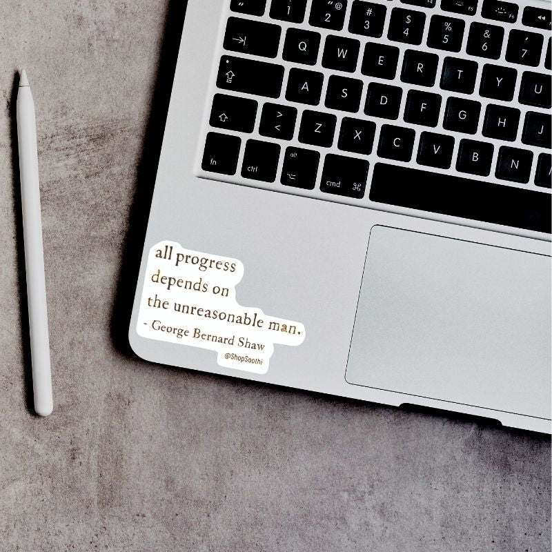 George Bernard Shaw Quote - Sticker