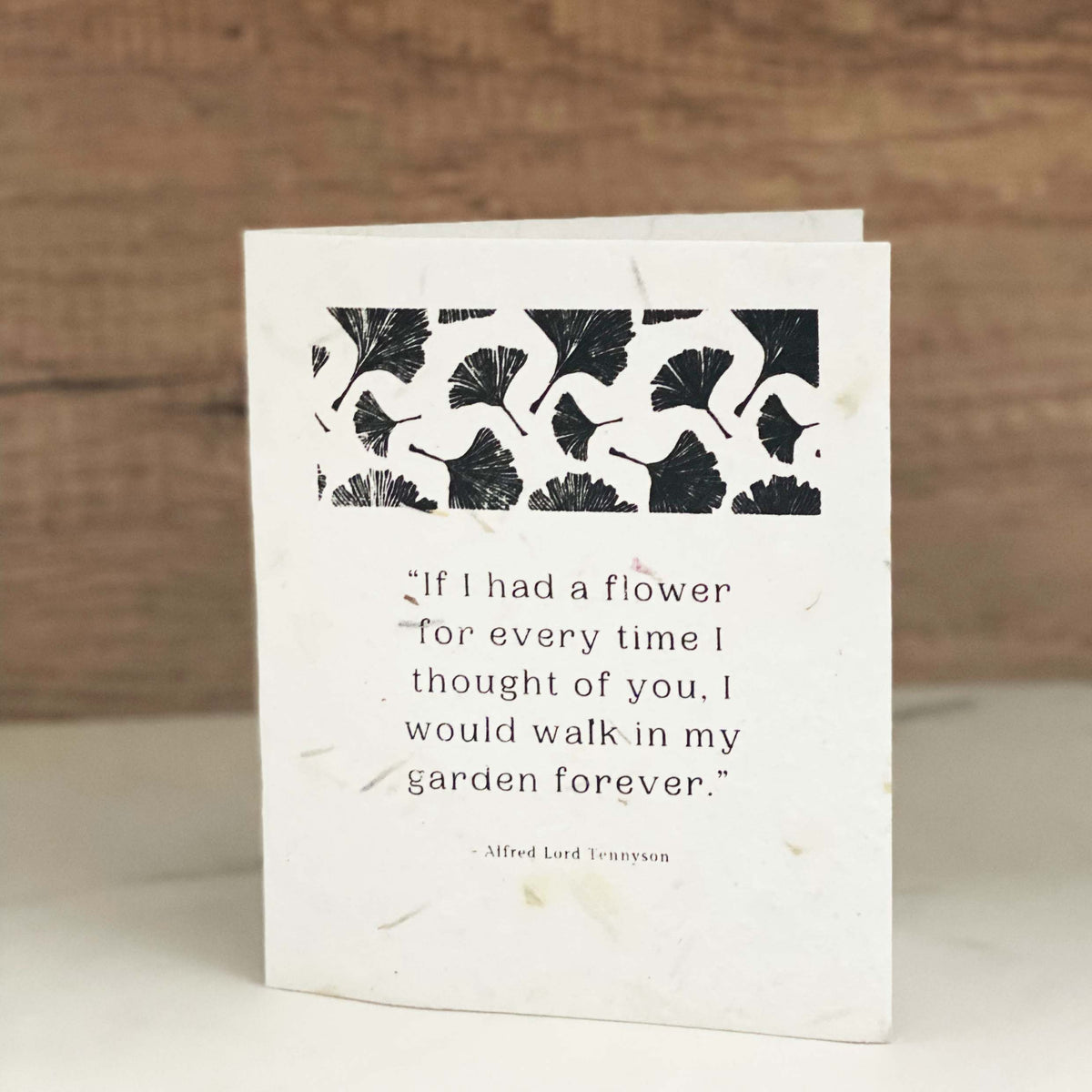 Alfred Lord Tennyson Seed Paper Greeting Card