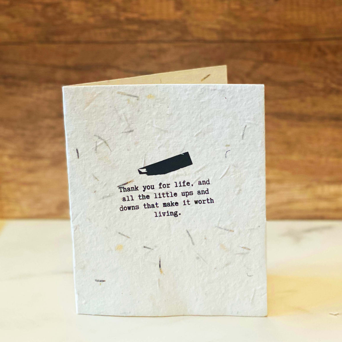 Seed Paper Thank You Card