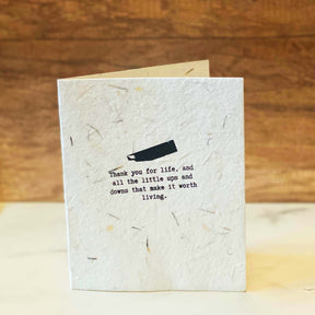 Seed Paper Thank You Card