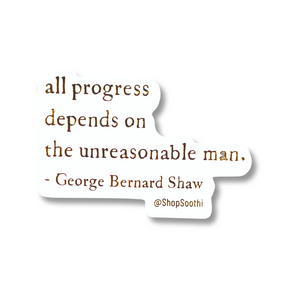 George Bernard Shaw Quote - Sticker