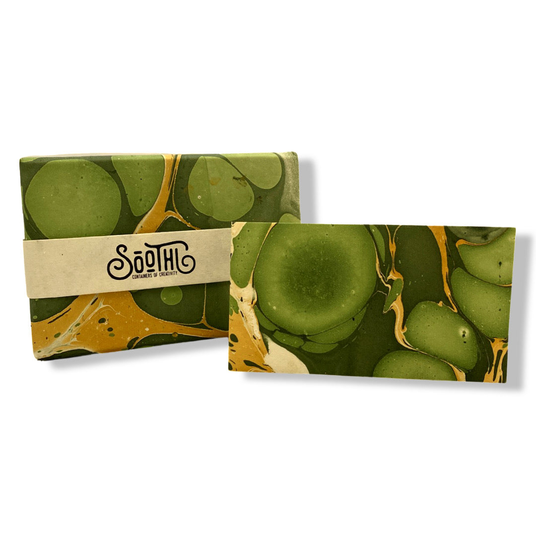 Marble Greeting Cards Box Set - Green
