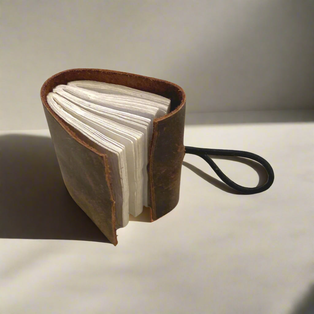 Mini 2x2.25" Upcycled Leather Journals