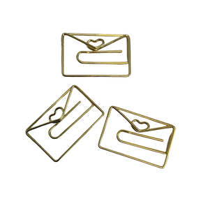 Envelope Shape Small Paper Clips - 20 pcs