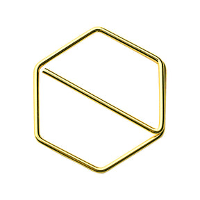 Stylish gold paper clips in unique geometric shapes – modern, functional, and perfect for adding flair to your workspace
