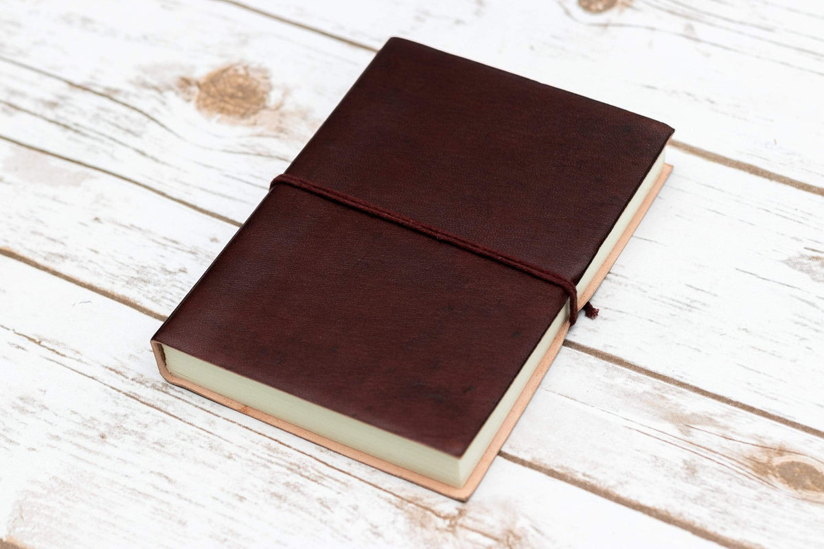 Custom Leather Journals - Dark Brown 5x7 - Leather Journals By Soothi