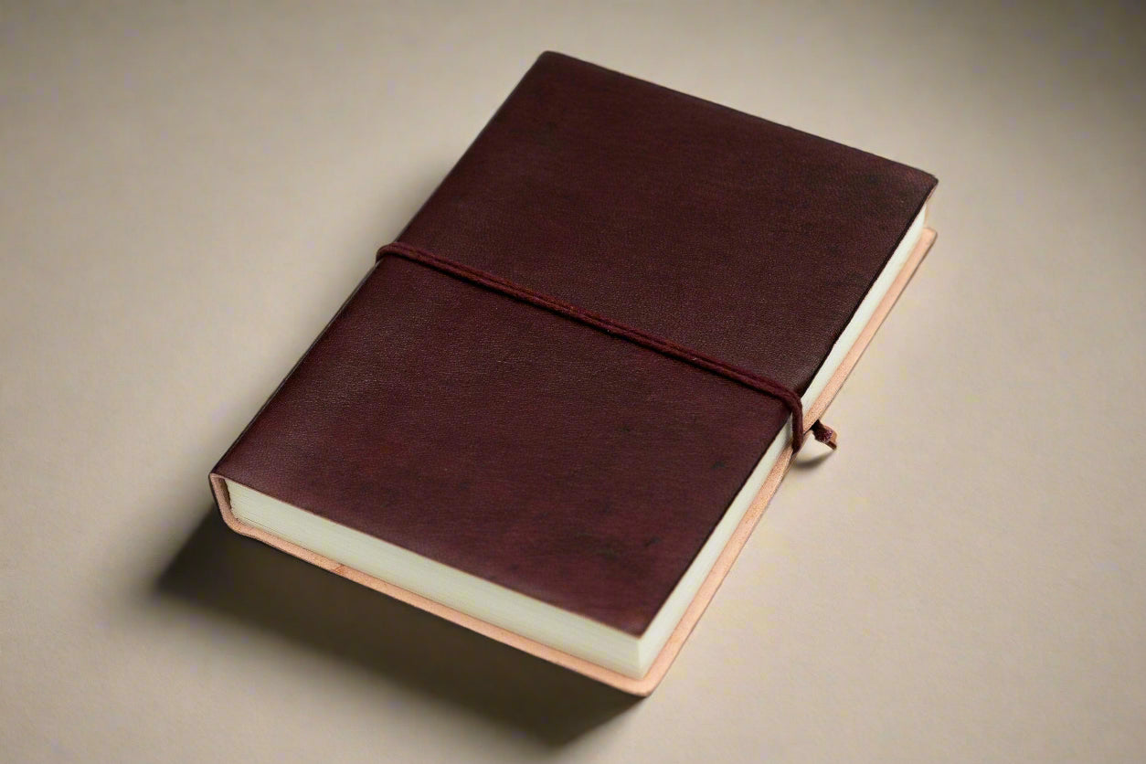 Custom engraved leather notebook – create your own cover design for a unique, handcrafted journal