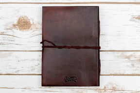 Custom Leather Journals - Dark Brown 5x7 - Leather Journals By Soothi