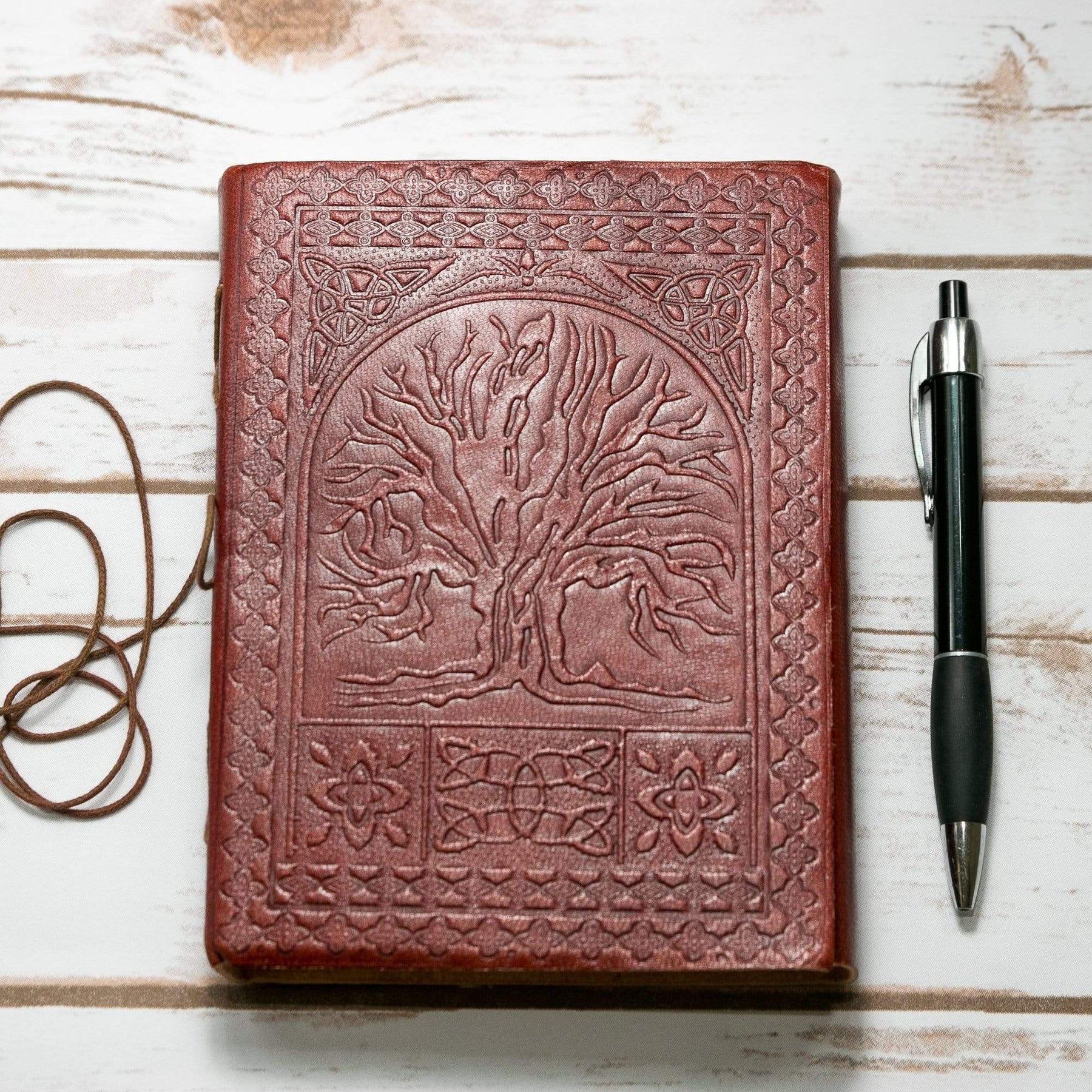 Tree Of Life Handmade Leather Journal - Leather Journals By Soothi